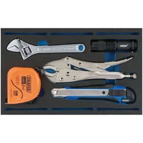 Draper Draper Tool Kit In 1/4 Drawer Eva Insert Tray (5 Piece) Dr-63543
