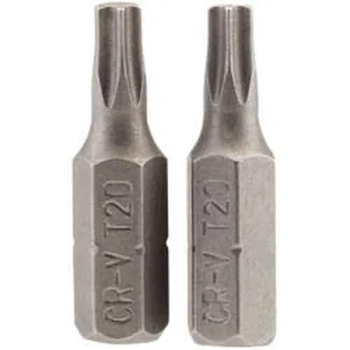 Draper Draper Tx-Star Insert Bit, 1/4" Hex, 25Mm Long, T20 (Pack Of 2) Dr-66430