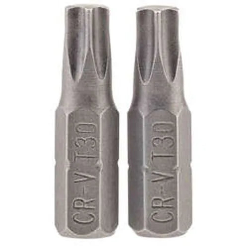 Draper Draper Tx-Star Insert Bit, 1/4" Hex, 25Mm Long, T30 (Pack Of 2) Dr-66435