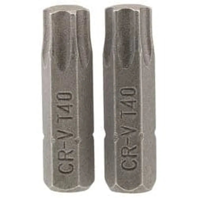 Draper Draper Tx-Star Insert Bit, 1/4" Hex, 25Mm Long, T40 (Pack Of 2) Dr-66437