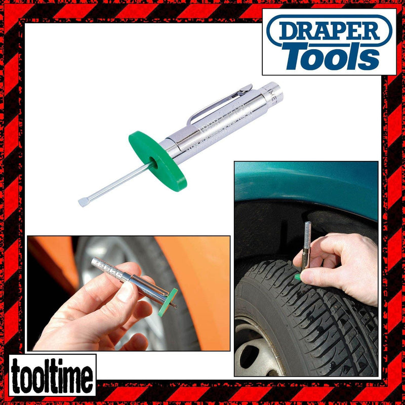 Draper Draper Tyre Tread Wear Depth Measuring Gauge Tool 1-26Mm Car Motorcycle Mot
