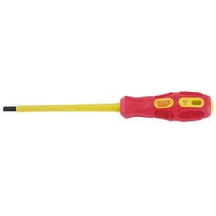 Draper Draper Vde Approved Fully Insulated Plain Slot Screwdriver, 5.5 X 125Mm (Display Packed) Dr-69214