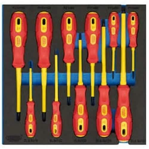 Draper Draper Vde Screwdriver Set In 1/2 Drawer Eva Insert Tray (11 Piece) Dr-63379