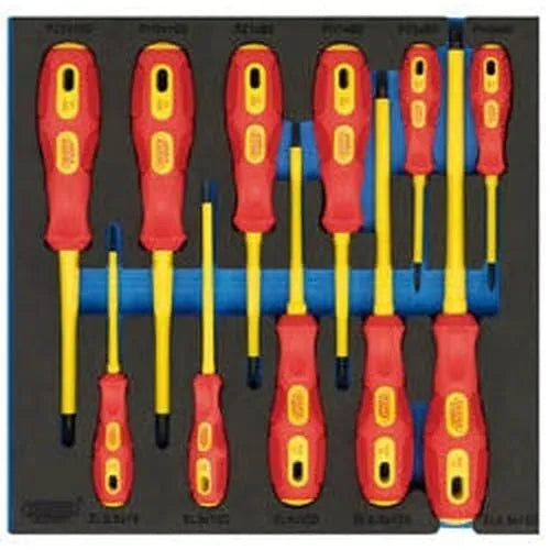 Draper Draper Vde Screwdriver Set In 1/2 Drawer Eva Insert Tray (11 Piece) Dr-63379