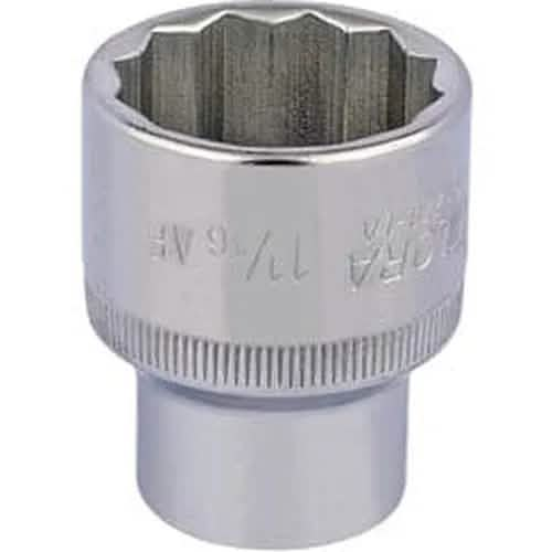 Draper Elora Elora Bi-Hexagon Socket, 1/2" Sq. Dr., 1.1/16" Dr-24484