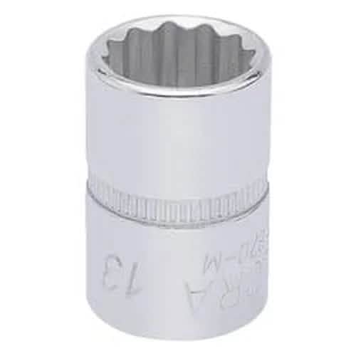 Draper Elora Elora Bi-Hexagon Socket, 3/8" Sq. Dr., 13Mm Dr-25896