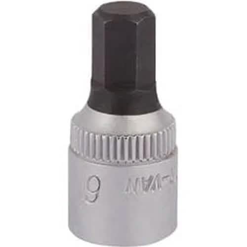 Draper Elora Elora Hexagon Screwdriver Socket, 1/4" Sq. Dr., 6Mm Dr-11127