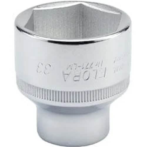 Draper Elora Elora Hexagon Socket, 1/2" Sq. Dr., 33Mm (Sold Loose) Dr-15322