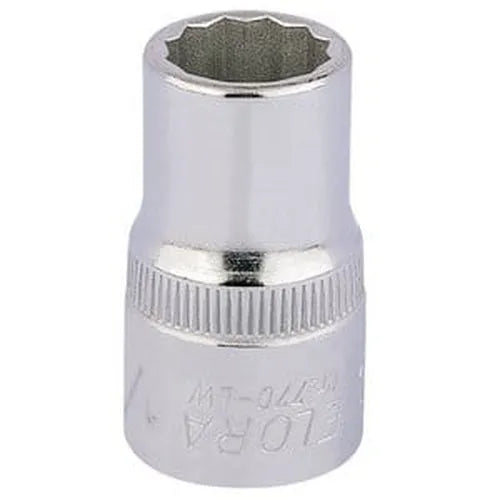 Draper Elora Elora Whitworth Bi-Hexagon Socket, 1/2" Sq. Dr., 1/4" Dr-24814