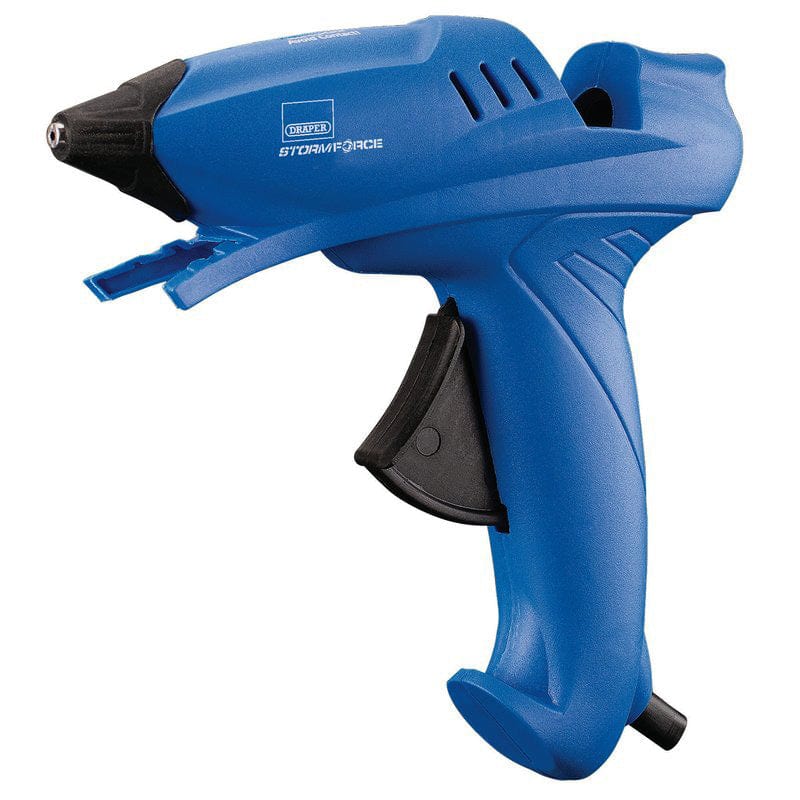 Draper Glue Guns DRAPER 83660 230V 100W Electric Hot Melt Trigger Glue Gun plus 6 Adhesive Sticks