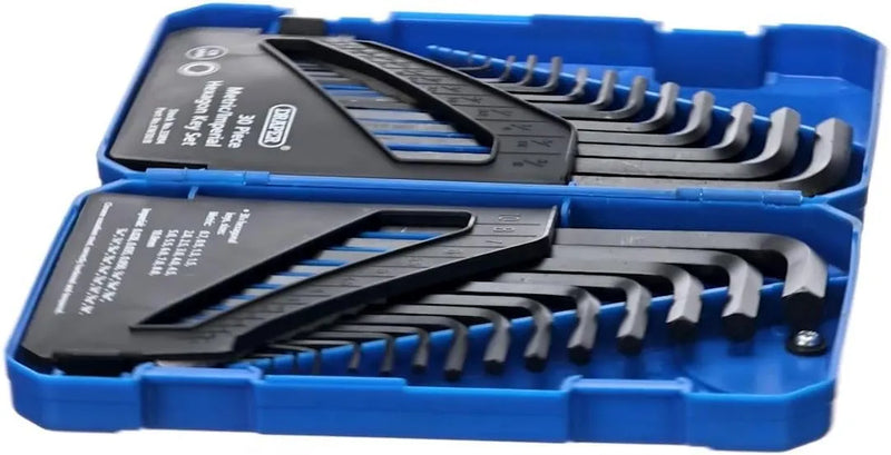 Draper Hex Key Set Draper 33894 Metric/Imperial Combined Long Pattern Hexagon Key Set (30 Piece) Dr-33894