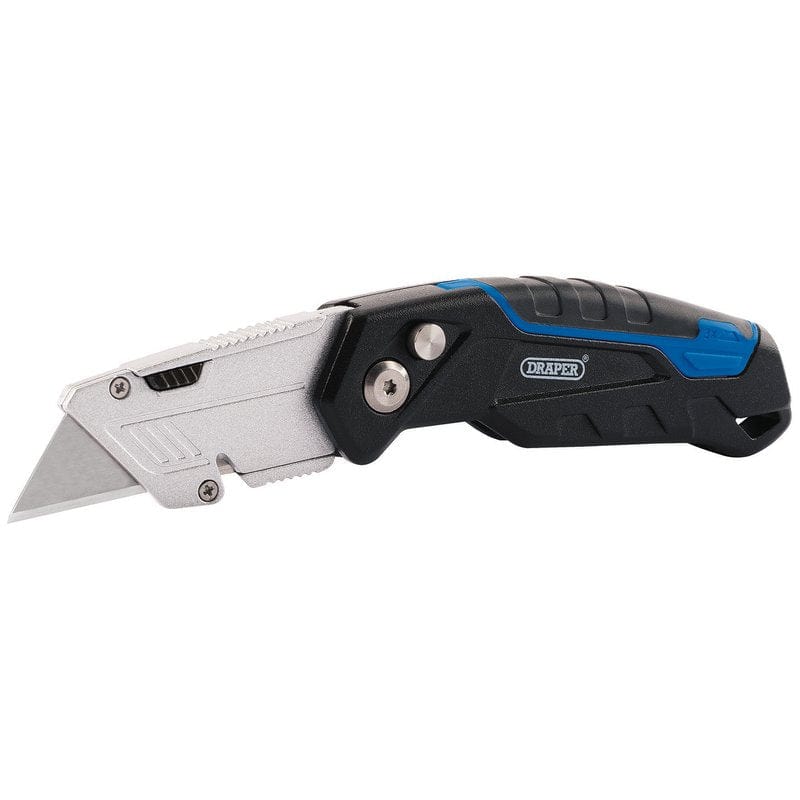 Draper Knife Draper 70361 Folding Trimming Knife With Belt Clip & Storage Compartment Dr-70361
