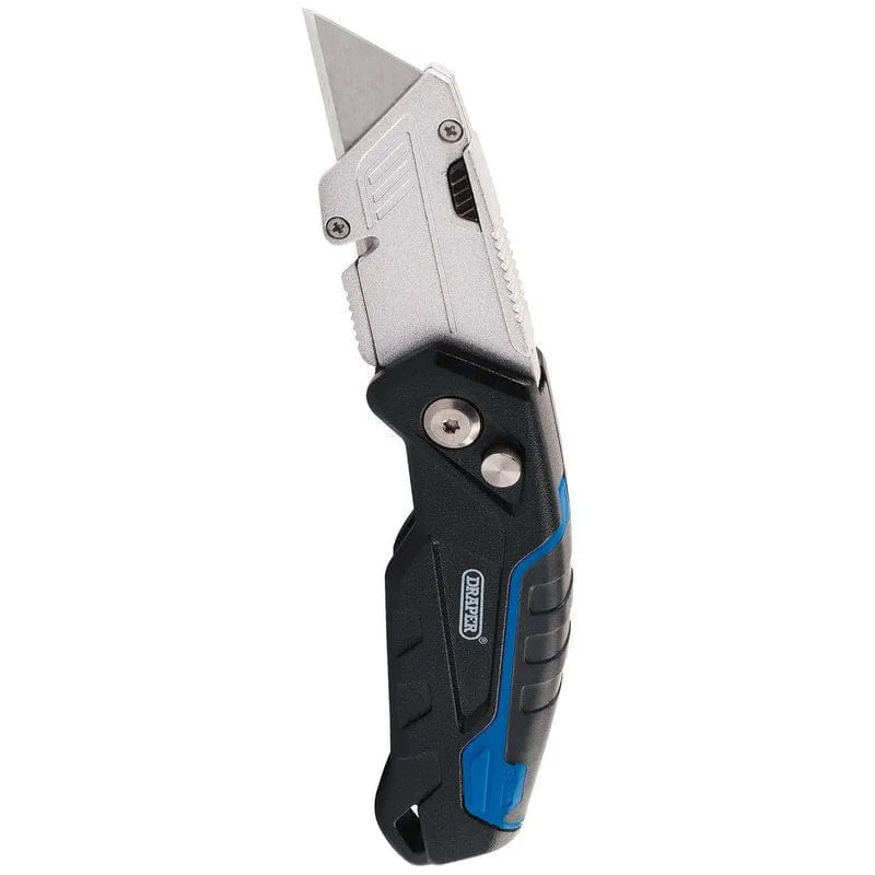 Draper Knife Draper 70361 Folding Trimming Knife With Belt Clip & Storage Compartment Dr-70361