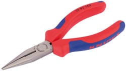 Draper-Knipex Knipex Knipex 25 02 140 Sb Long Nose Pliers - Heavy Duty Handles, 140Mm Dr-49171