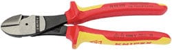 Draper-Knipex Knipex Knipex 74 08 200Uksbe Vde Fully Insulated High Leverage Diagonal Side Cutters, 200Mm Dr-31929