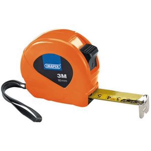 Draper Measuring Tape Draper Measuring Tape 3M/10Ft X 16mm 3 Colours 82435 LAST Measure