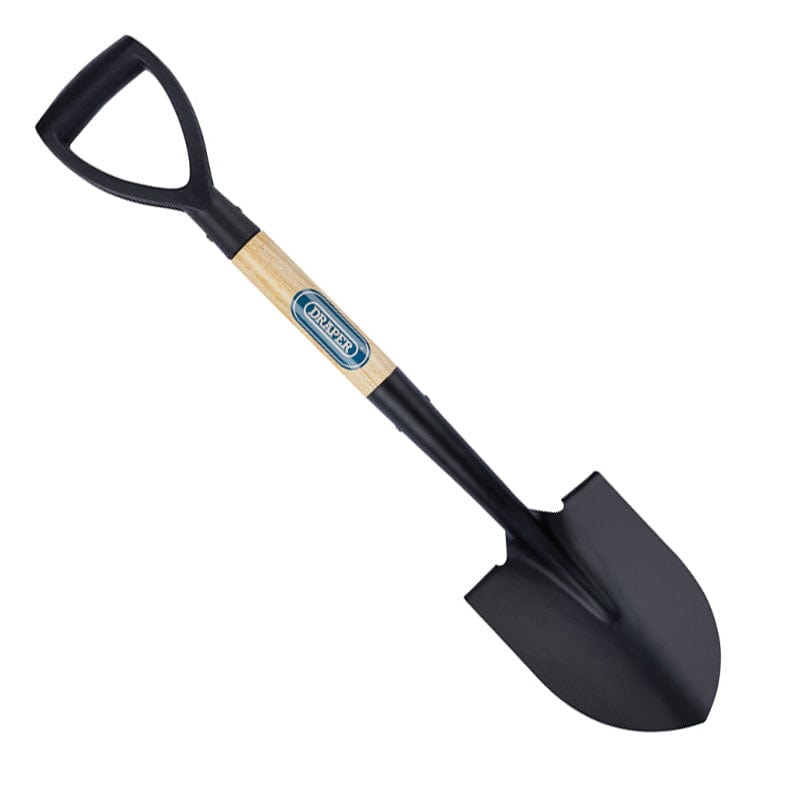 Draper Mini Wooden Shovel Round Point Nose Snow Scoop Digging Spade Draper 15072