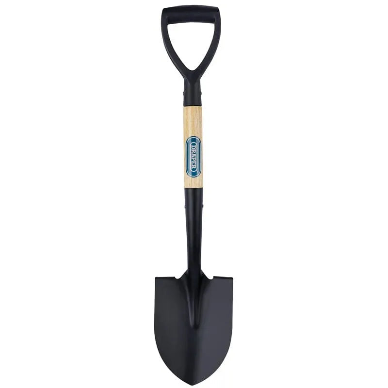 Draper Mini Wooden Shovel Round Point Nose Snow Scoop Digging Spade Draper 15072