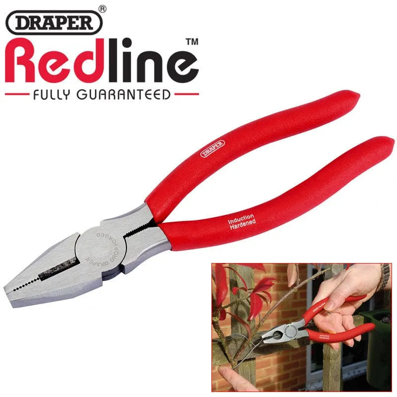 Draper Pliers 8" Combination Pliers Draper 68236 200Mm Carbon Steel Nonslip - Dipped Handle