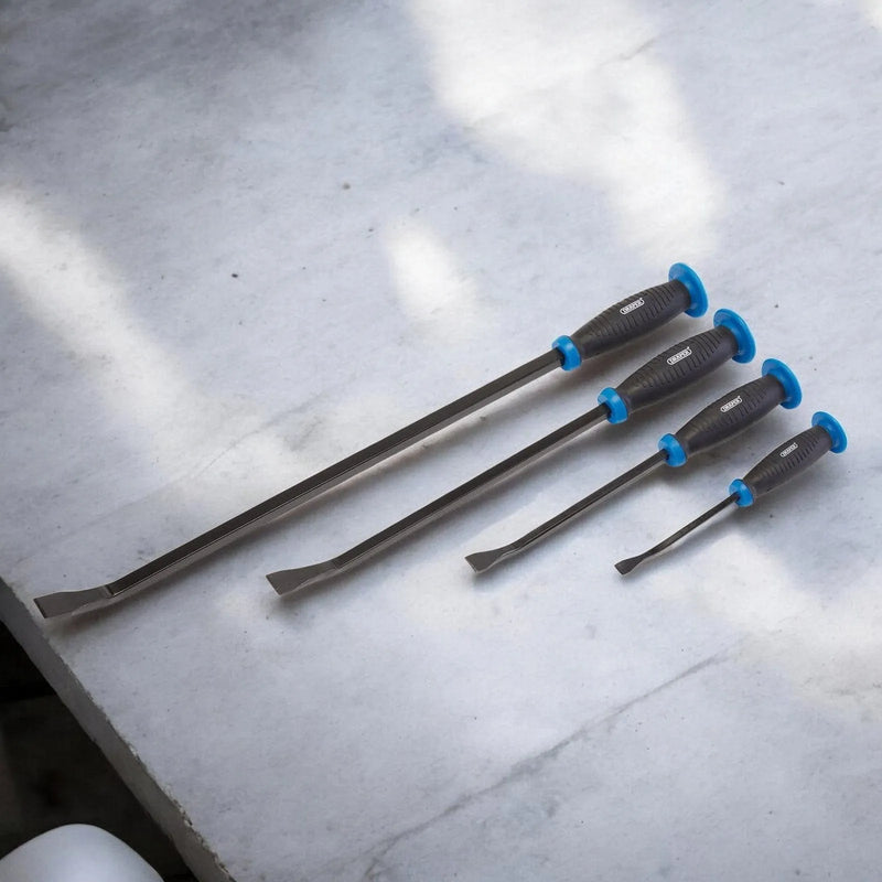 Draper Pry Bar Set Draper 08559 Pry Bar Set 4pc Wrecking Crow Bars Pound Thru Soft Grip Hand Guards