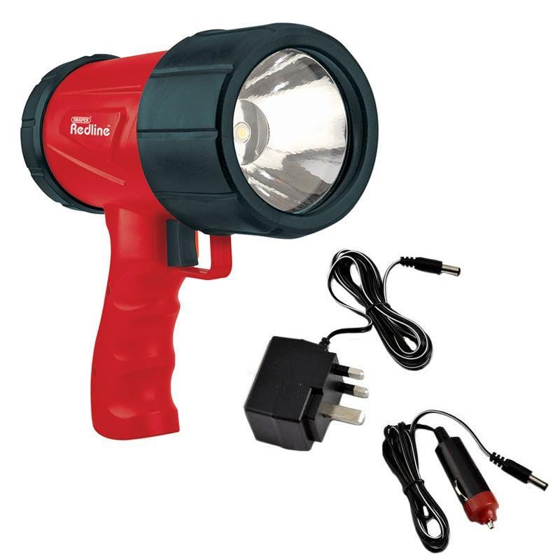 Draper torch Draper 1W Led Rechargeable Torch C/W Mains & Car Chargers - 48 Lumen = 37 Led