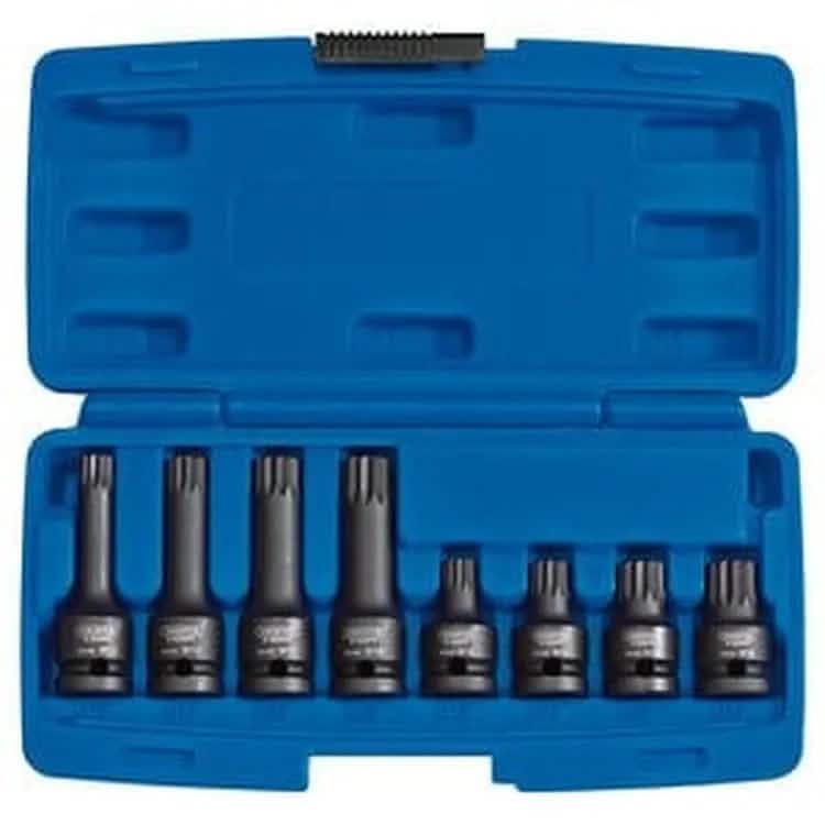 Draper Torx Sockets Draper 49460 Tamper Proof Impact Spline Set - 1/2"Dr. (8 Piece) Dr-49460