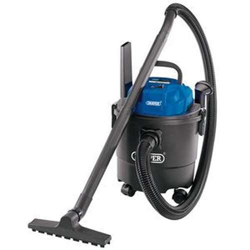 Draper Vacuums Draper 90107 230V Wet & Dry Vacuum Cleaner, 15L 1250W Dr-90107