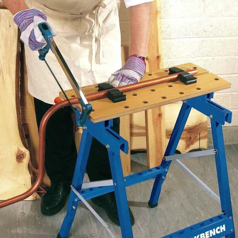 £59.99 Draper 77020 600mm PORTABLE FOLD DOWN WORKBENCH WITH CLAMPING ...