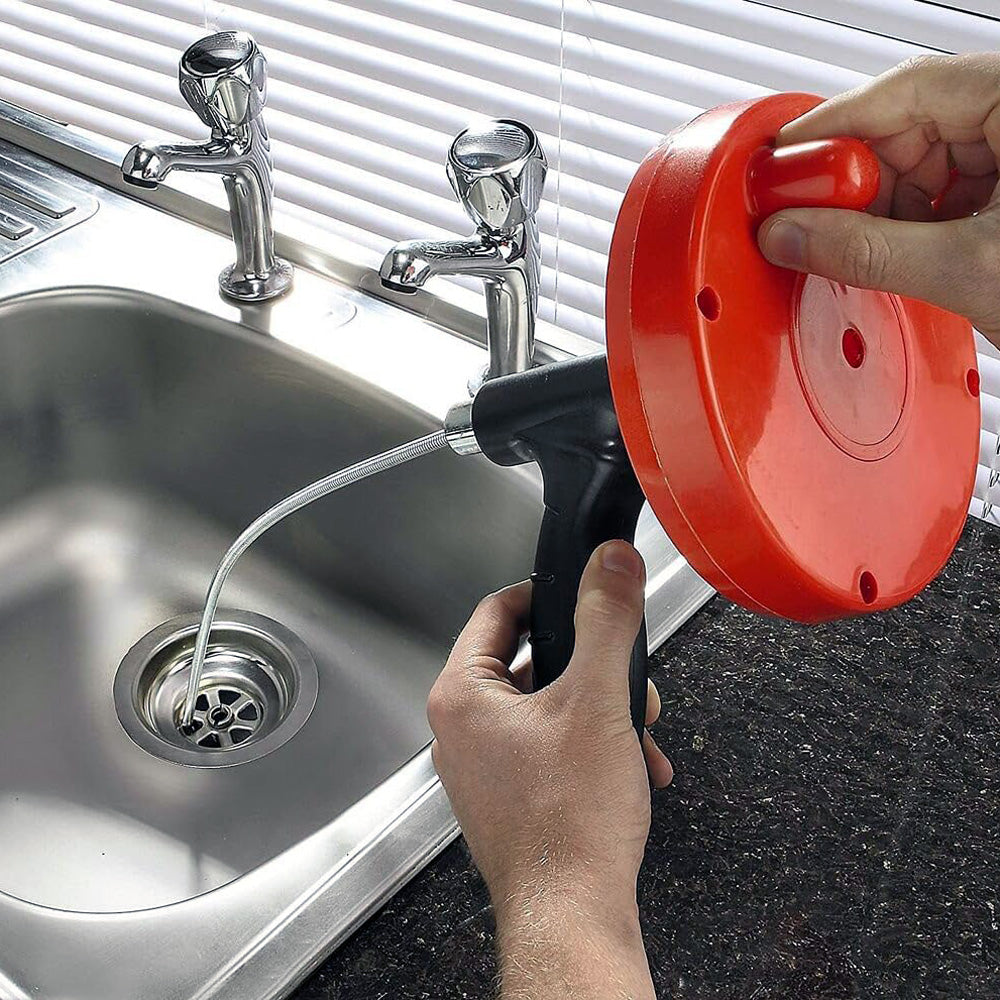 6m Extendable Sink & Drain Unblocker Clears Bath Waste Pipe Blockages Hair Clog Removing Tool