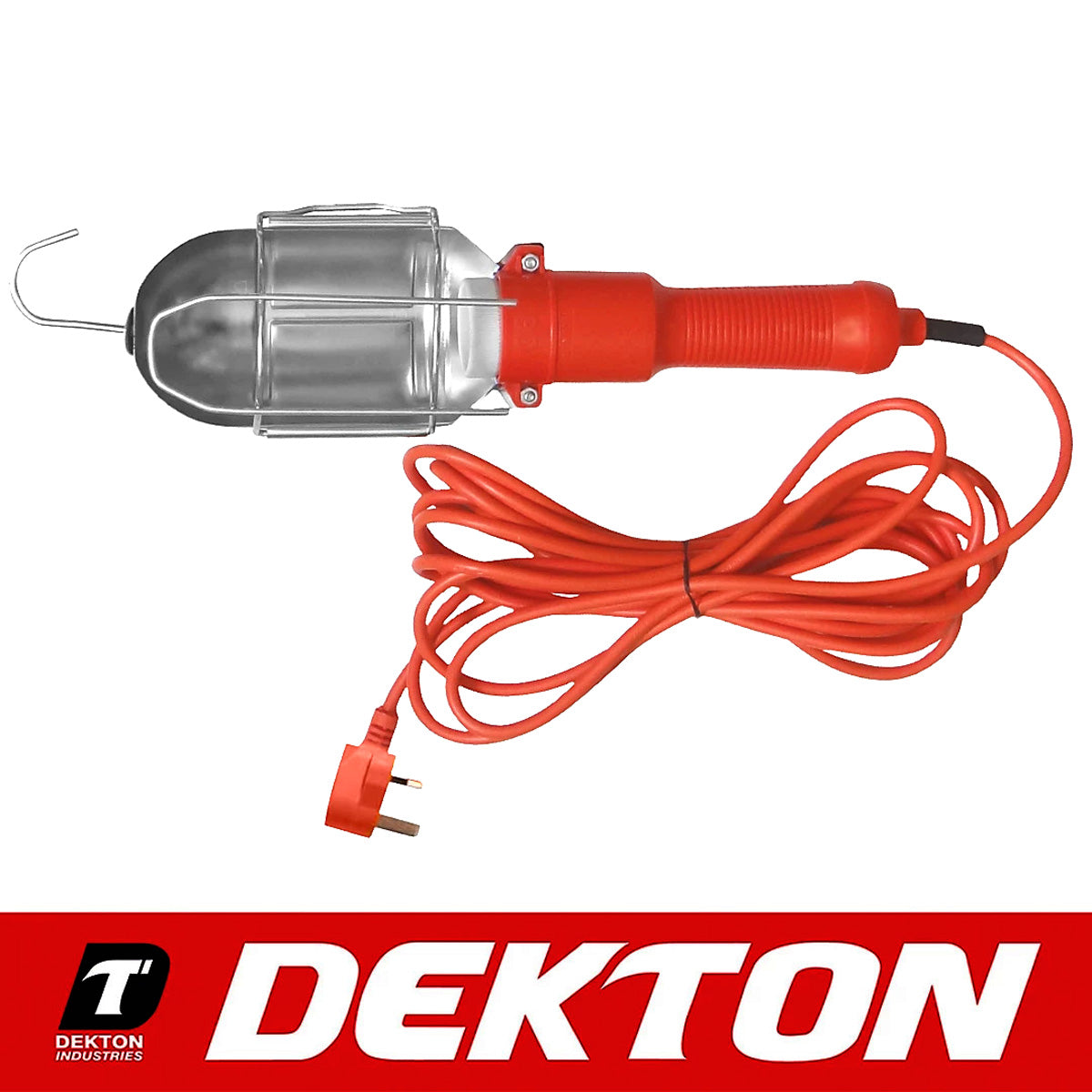 60W Inspection Lamp Garage Worklight Loft Work Light Torch c/w Hook & 5m Cable