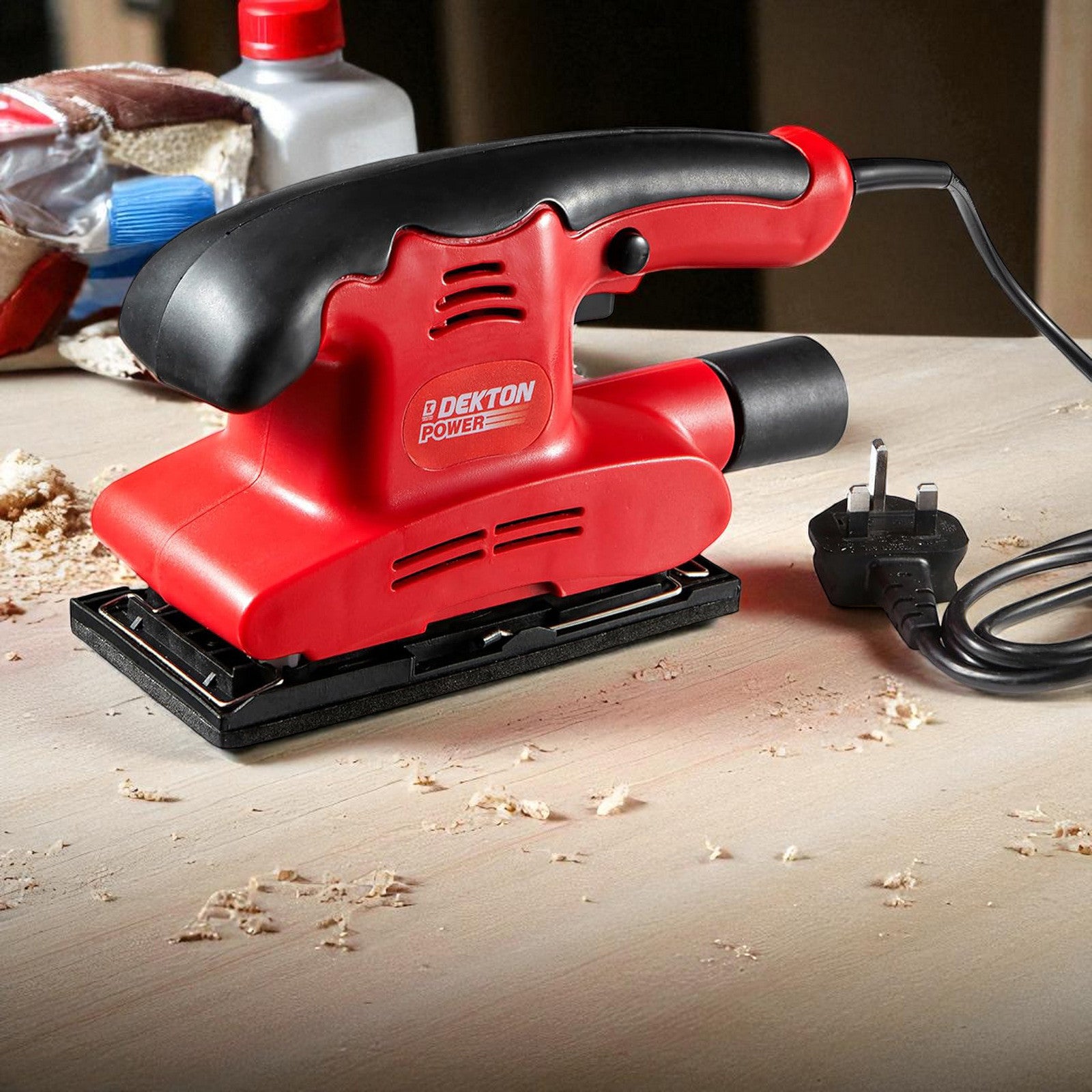 Dekton 150W Electric Sander with Dust Extraction Port + 1pc Sanding Sheet