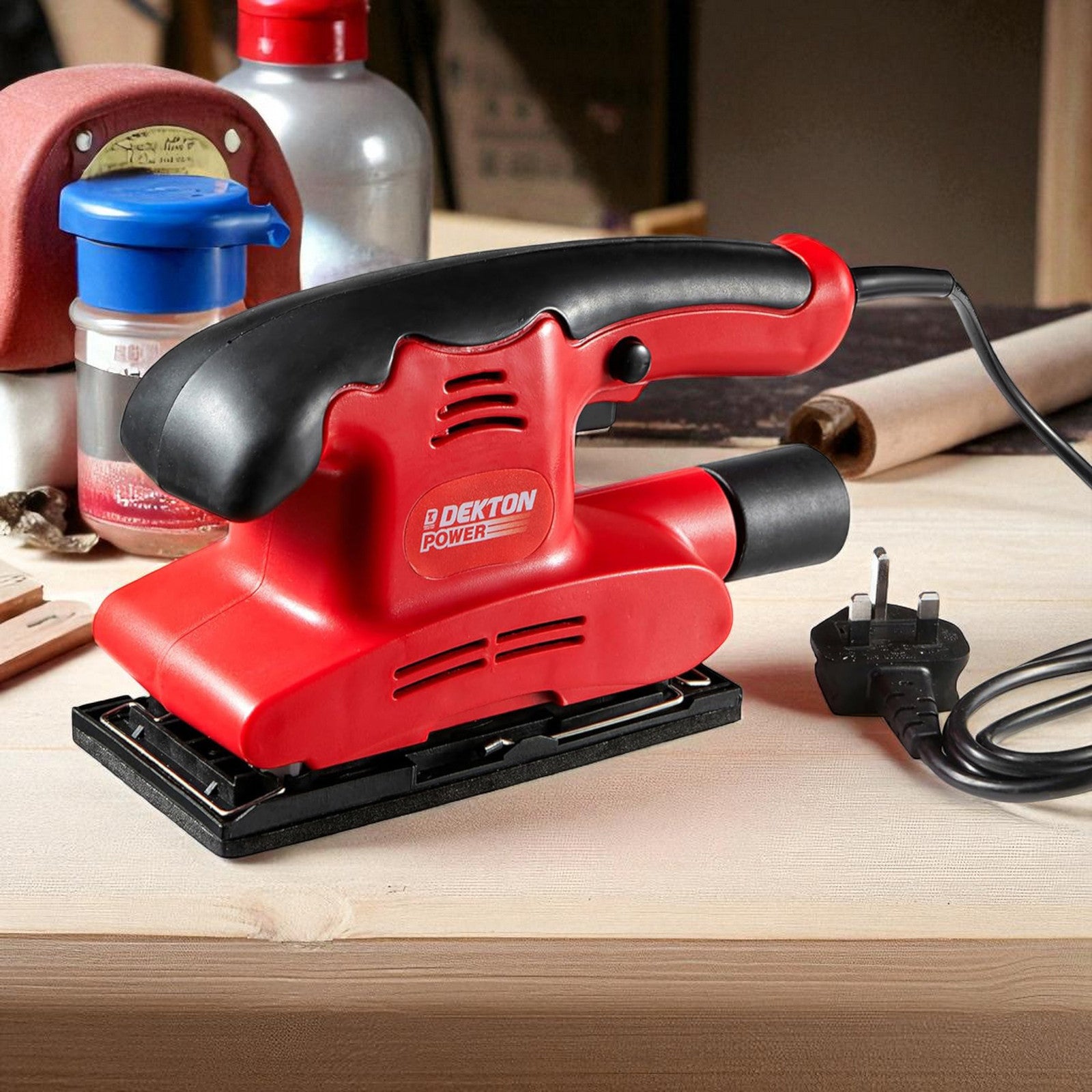 Dekton 150W Electric Sander with Dust Extraction Port + 1pc Sanding Sheet