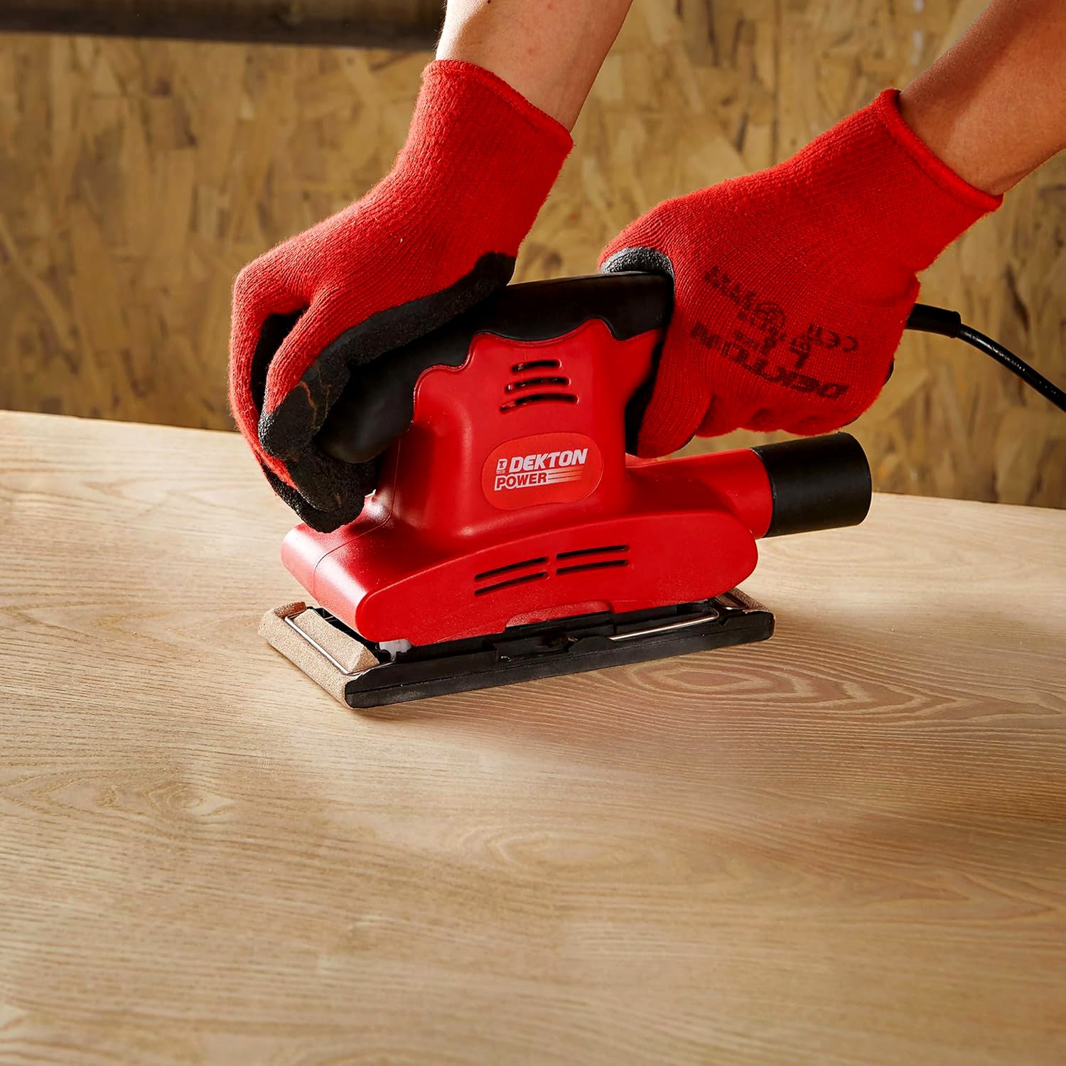 Dekton 150W Electric Sander with Dust Extraction Port + 1pc Sanding Sheet