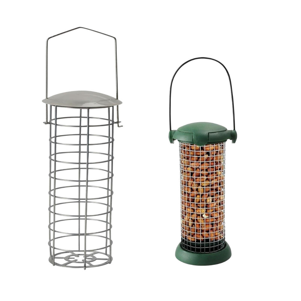 Hanging Garden Bird Feeders Fatball Seeds Peanuts Nuts Feeding Station  - 2 PACK