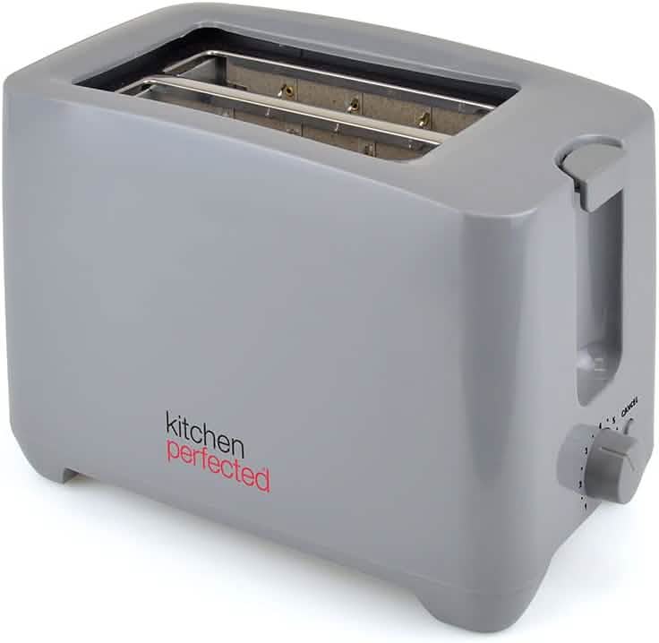 Toaster 2 Slice Wide Slot - Cool Touch Crumb Tray Variable Browning - Grey