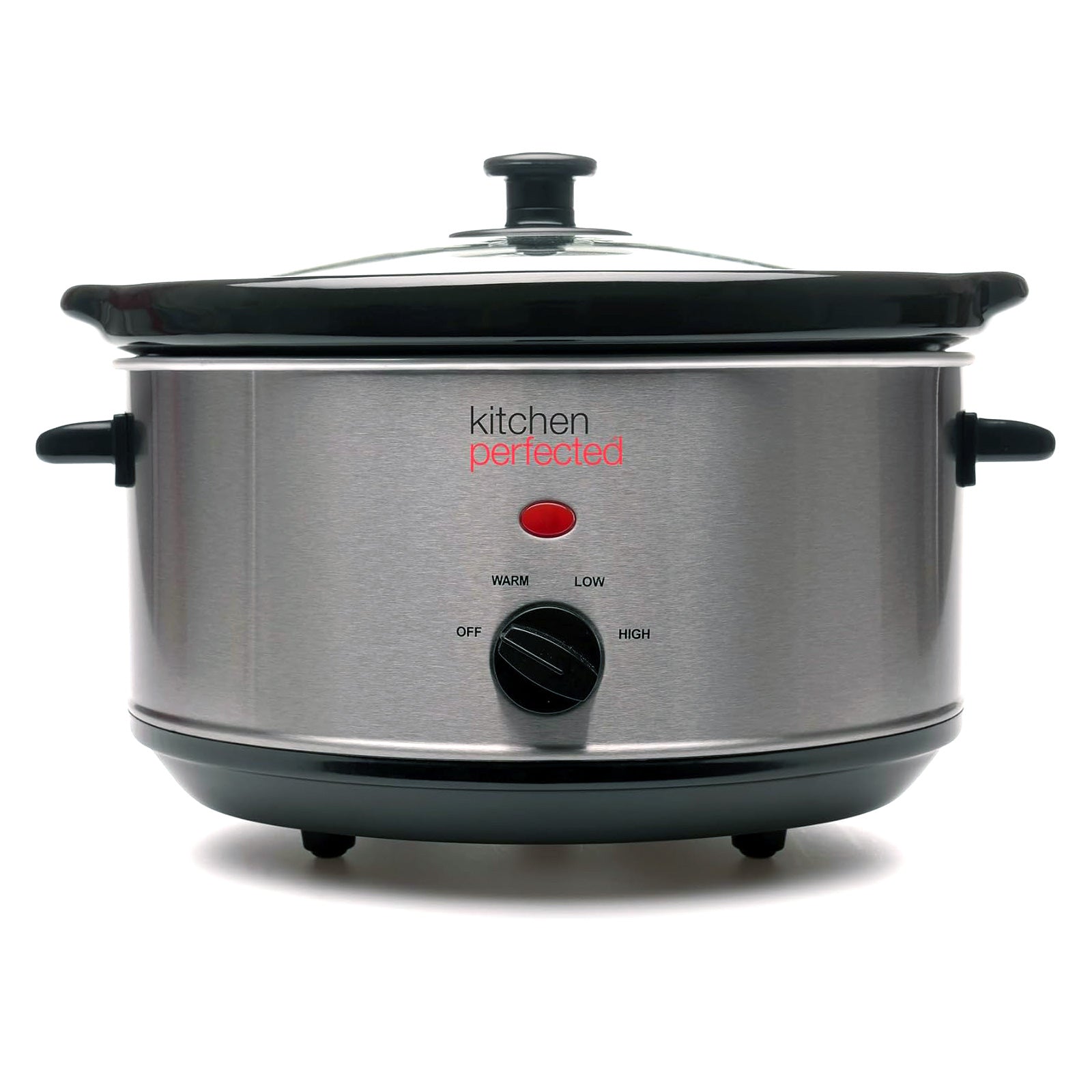 200W Electric Slow Cooker 3.5L Capacity Stainless Steel | 3 Heat Settings | 3 Year Warranty