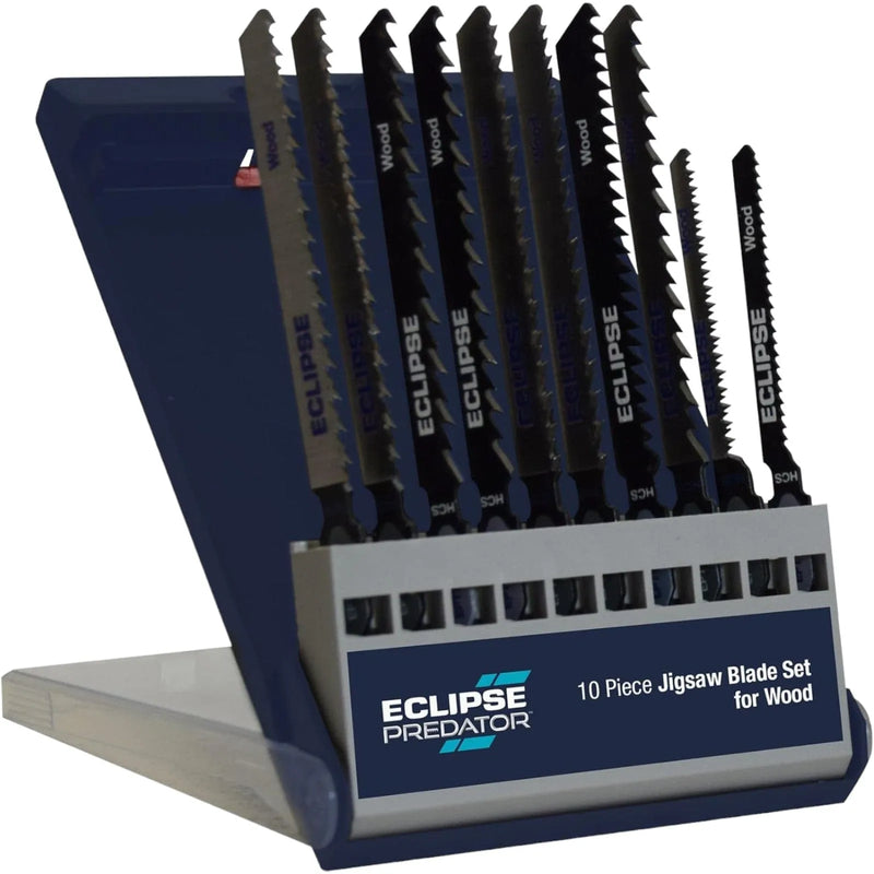 Eclipse Tools Jigsaw Accessories Predator Jigsaw Blade Set Eclipse EPT-W10 for Wood 10PC