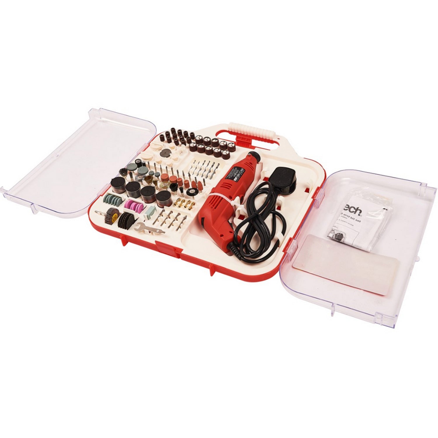 162pc Electric Rotary Mini Drill & Bit Set + Telescopic Stand Hobby Power Tool