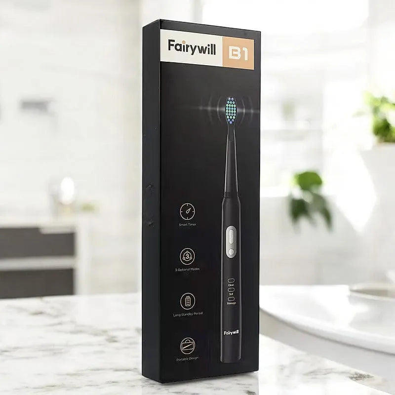 Fairywill Sonic Electric Toothbrush Fairywill B1 Sonic Electric Toothbrush | Battery Operated with 3 Modes and 2 Brush Heads
