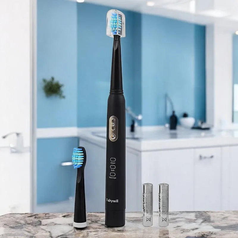 Fairywill Sonic Electric Toothbrush Fairywill B1 Sonic Electric Toothbrush | Battery Operated with 3 Modes and 2 Brush Heads