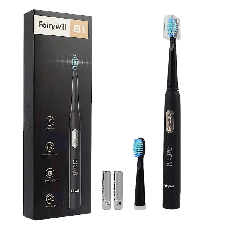 Fairywill Sonic Electric Toothbrush Fairywill B1 Sonic Electric Toothbrush | Battery Operated with 3 Modes and 2 Brush Heads