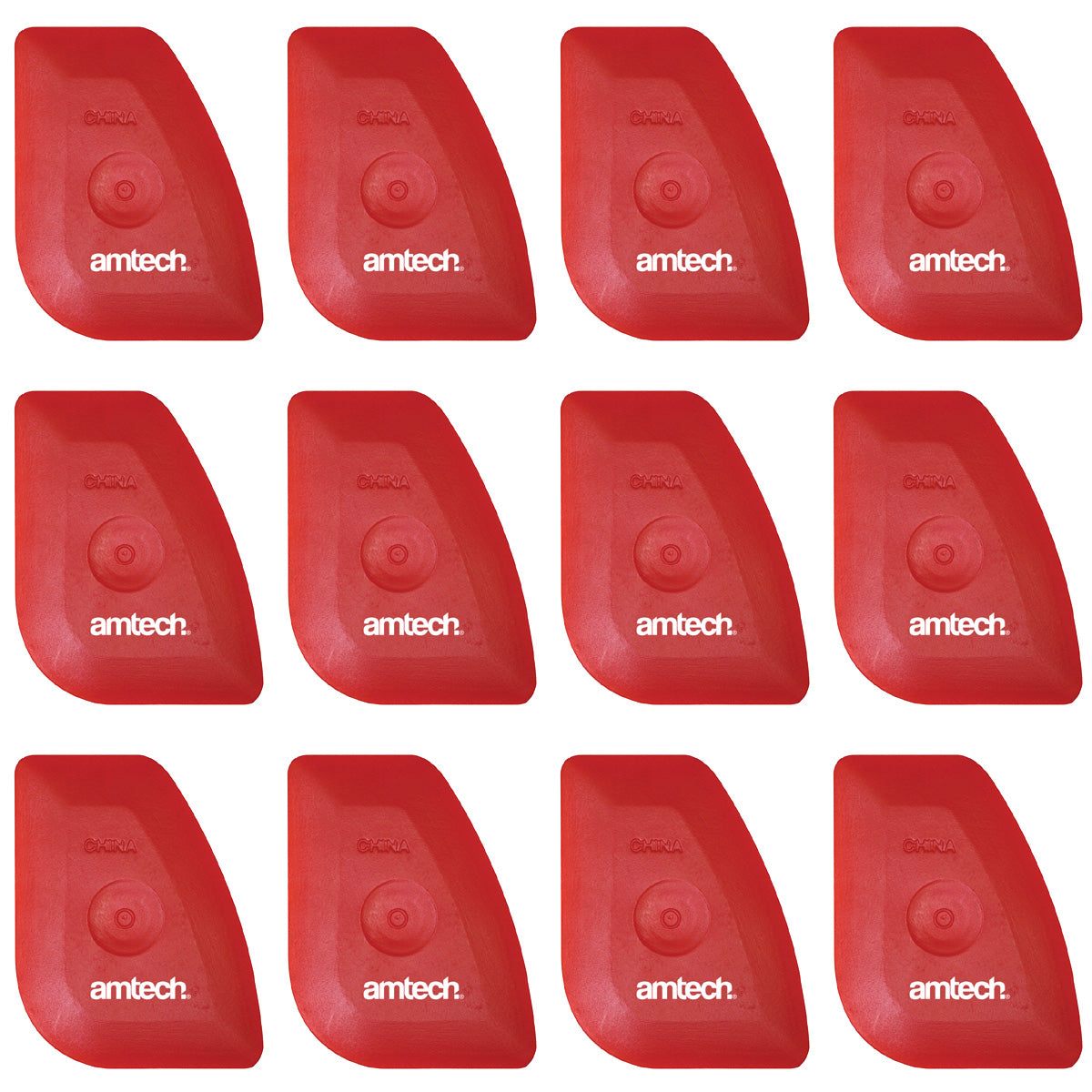 Pack of 12 Mini Scrapers  Plastic Glass Paint Removal Sticker Decals Removing Tool