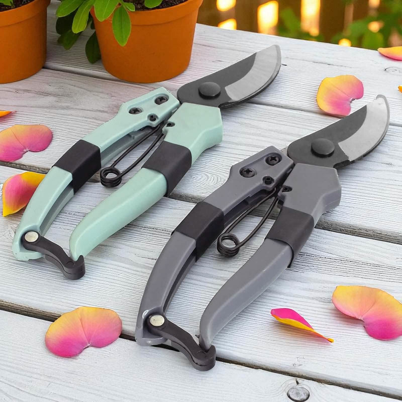8" Pruning Shears Lightweight Bypass Secateurs Garden Pruning Scissors Snips | Available in 2 colours
