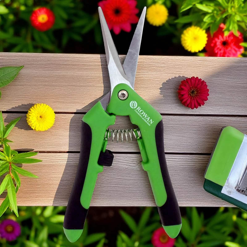 6.5" Floral Snips Lightweight Garden Scissors | Precision Secateurs Pruning Shears | Flower Deheading Trimming