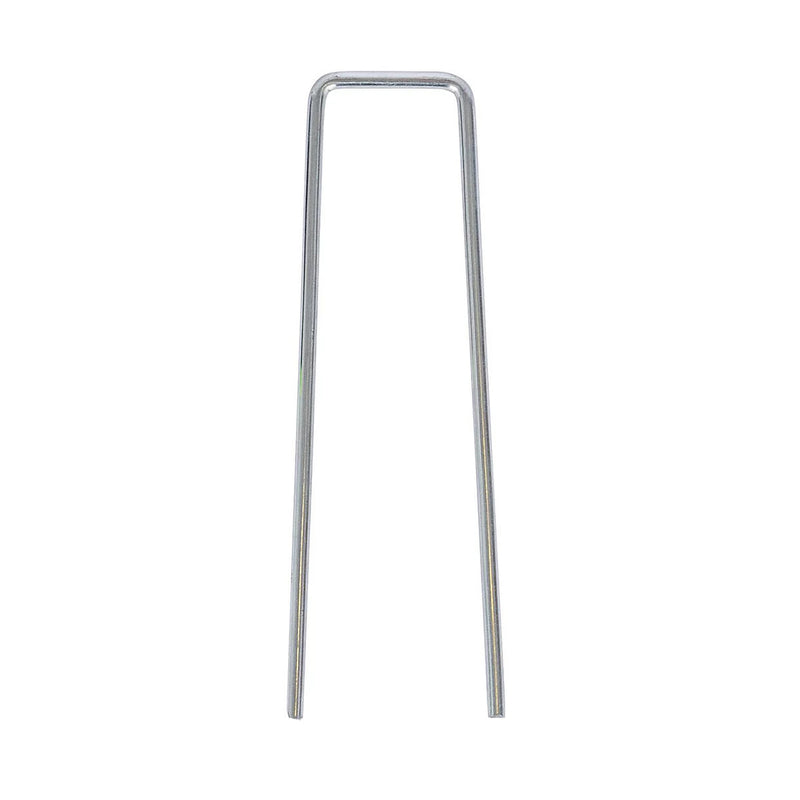 Pack of 12 Weed Mat Pins Galvanised Steel U Shaped Staples | Garden Netting Securing Pegs