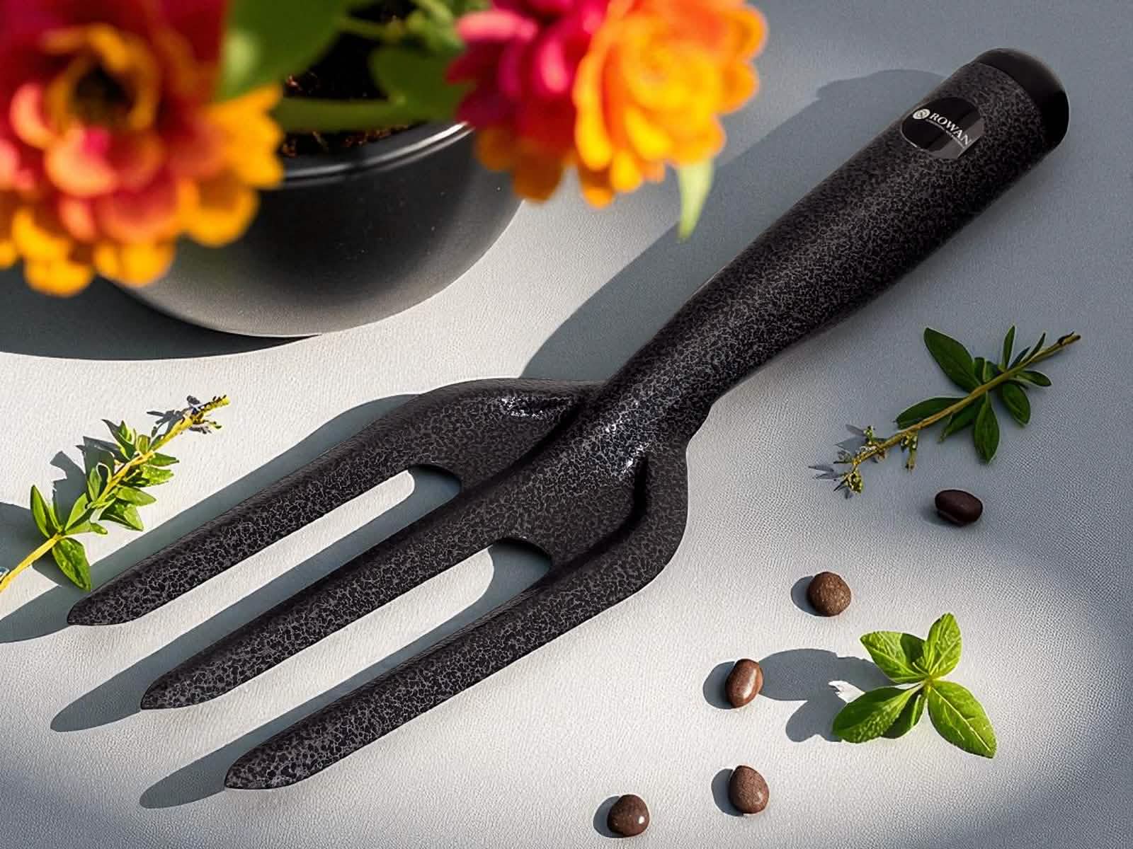 3pc Garden Hand Tool Set Trowels Fork Heavy Duty Carbon Steel Gardening Weeding