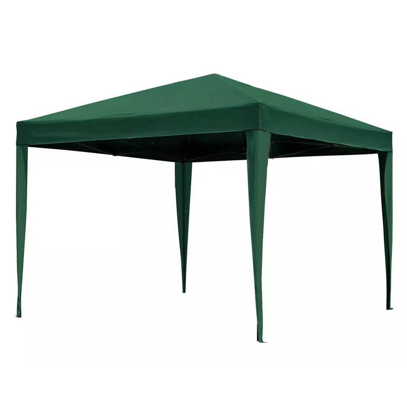 Gazebo Party Tent Green Water Resistant Shelter Outdoor Awning Canopy 3m x 3m