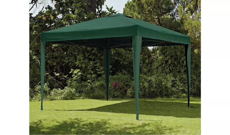 Gazebo Party Tent Green Water Resistant Shelter Outdoor Awning Canopy 3m x 3m