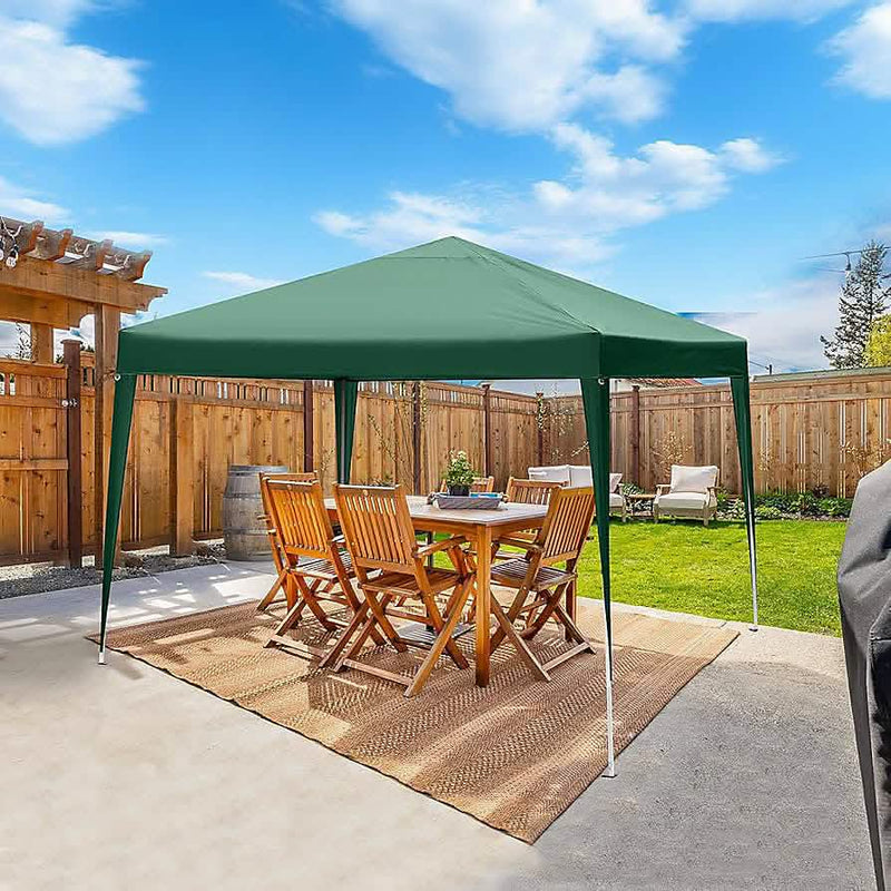 Gazebo Party Tent Green Water Resistant Shelter Outdoor Awning Canopy 3m x 3m