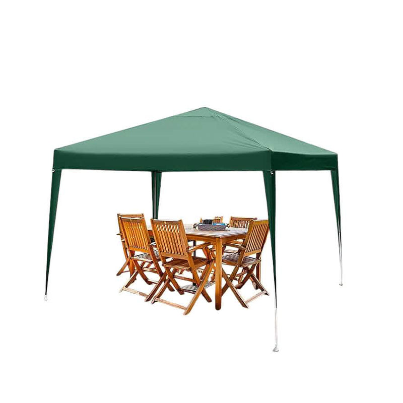 Gazebo Party Tent Green Water Resistant Shelter Outdoor Awning Canopy 3m x 3m